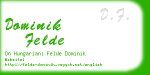 dominik felde business card